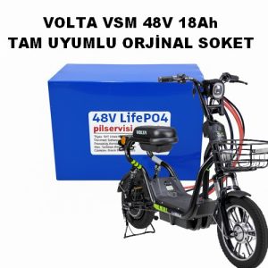 Volta VSM LiFePO4 48 Volt 18 Ah Batarya - Elektrikli Bisiklet Pili