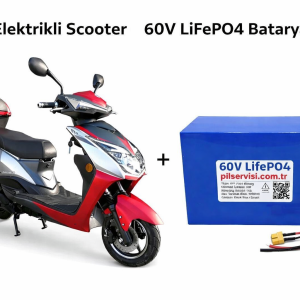 Arora Kaplan 60V 24Ah LiFePO4 batarya ön görünüm - elektrikli araç aküsü