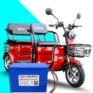 YUKİ YK-32 GRETA Uyumlu LiFePO4 Batarya 72V 30Ah - Lityum Dönüşüm Kiti