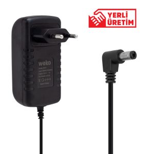 25.2 volt 1 amper adaptör yakın görünüm