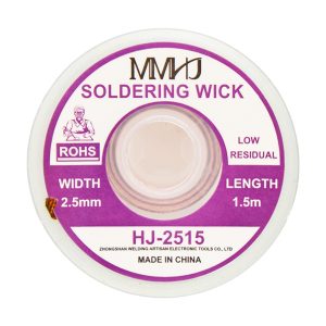 HJ-2515 lehim alma teli 2.5mm lehim sökme teli 1.5 metre PCB lehim temizleme teli bakır örgü lehim wick elektronik tamir lehim sökücü tel
