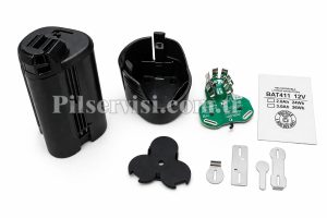 Bosch uyumlu batarya kasa seti BMS koruma devreli 10.8V 12V li-ion batarya gövdesi pilsiz kasa armut tip batarya kasa Bosch uyumlu BMS modüllü li-ion batarya kutusu BMS devresi ile birlikte