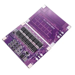 3S 40A BMS balanslı kart mor PCB OLT 12.6V Li-ion koruma devresi 3S batarya yönetim sistemi balanslı BMS kartı yakın görünüm 40A Li-ion BMS modülü