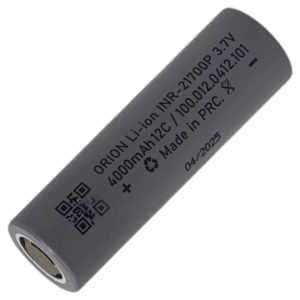 Orion 21700 4000mAh 12C lityum iyon pil yüksek akım hücresi 3.7V 21700 li-ion pil yakın görünüm